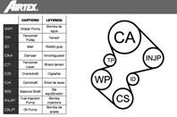 Комплект грм + помпа citroen berlingo  peugeot 306/405 1.8/1.9d 94>