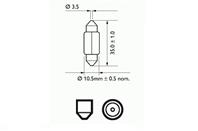 SCT 202099 (C10W 35mm 12V SV8 5-8) (10шт./кор.)