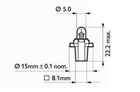 Mf8 вах 12v 1.2w bax8 3s