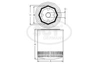 SCT SM 153 фильтр масл. Honda Legend 2.7-3.2 / Rover 800 2.7 Mot. C27/C30/C32 87 - 00