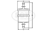 [ST487] SCT Фильтр топливный