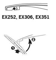 Щетка стеклооч. зад. пластик ef - 300mm asian