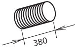 Гофра ID 128,0 mm L 330 mm (нерж) VOLVO TRUCK