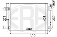 Радиатор кондиционера VW Tiguan 1.4/2.0tdi 09.07-&gt