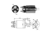 ZM691_реле втягивающее! Mitsubishi Colt/Galant/Lancer  Hyundai Accent/Lantra/So
