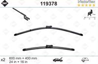 SWF119 378_щетки плоские к-т! 400/16+600/24 VISIOFLEX Ford Kuga  Citroen C3 Picasso 09&gt