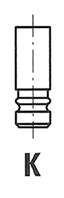 Клапан двигателя renault 1.4 81- 29x7x88.9 ex