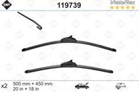 SWF119 739_!щетки плоск. к-т 500/20+450/18 Opel Astra 98&gt