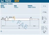 Свеча накаливания 74232 от производителя FAE