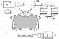 VL598474_колодки дисковые задние!\ Renault Scenic 1.4i-1.9DTi 99-03