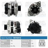 Генератор 14v 90a hyundai i20 i, i30 (fd), kia ceed (jd), venga (yn)