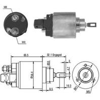 Реле втягивающее Audi A3 (8L1) 1.8   VW Golf IV 1.