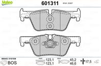 Колодки тормозные дисковые задние 601311 от компании VALEO