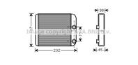 AVA VO6129_радиатор печки! Volvo S40/V40  Mitsubishi Carisma All 95-04