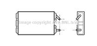 AVA VO6041_радиатор печки! Volvo 740/760/940/960