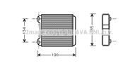 AVA AI6183_радиатор печки! Audi A8 All 94-01
