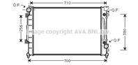 AVA AIA2157_радиатор системы охлаждения! АКПП Aud