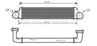 AVA BW4280_интеркулер! BMW E46 1.8D-3.0D 03&gt