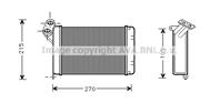 AVA BW6005_радиатор печки! BMW E301.6-2.5 82-94