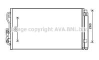 AVA BWA5434D_радиатор кондиционера! BMW F20/F21/F30/F31/F35 10&gt