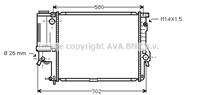 AVA BWA2186_радиатор системы охлаждения! BMW E39