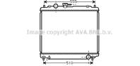 Ava mt2109_радиатор системы охлаждения! mitsubishi pajero 2.8td 94-97
