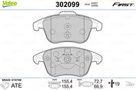 Колодки тормозные дисковые передн citroen c 4 picasso 11.09- wva24557
