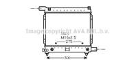 AVA MS2064_радиатор системы охлаждения! без АС MB W201 2.0 82-93