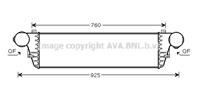 AVA MS4380_интеркулер! MB W203 2.0CDi/2.2CDi 03-0