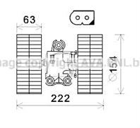 AVA MS8633_вентилятор отопителя!\ MB W639 03>