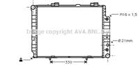 AVA MSA2283_радиатор системы охлаждения! АКПП MB W210 2.0/2.2CDi 98&gt