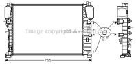 Радиатор MB W211 2.0-5.5/2.2D-2.7TD 02-