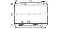68712 радиатор nissan murano 2003- 3 5i m a + -ac