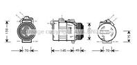 E39 {e46 98-/e38 94-} компрессор кондиц (см.каталог) (ava)