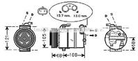 Компрессор кондиционера / OPEL Astra G