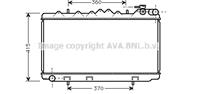 Ava dn2092_радиатор системы охлаждения! nissan pr Ava dn2092_радиатор системы охлаждения! nissan pr