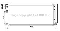AVA OL5634D_радиатор кондиционера! Chevrolet Trac