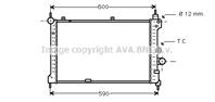 Ava ol2127_радиатор системы охлаждения! opel astr