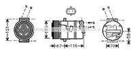 Компрессор кондиционера opel: astra h 1.3 cdti 04-, astra h gtc 1.3 cdti 05-, astra h van 1.3 cdti 0 Компрессор кондиционера opel: astra h 1.3 cdti 04-, astra h gtc 1.3 cdti 05-, astra h van 1.3 cdti 0