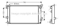 AVA CR2033_радиатор системы охлаждения! Chrysler AVA CR2033_радиатор системы охлаждения! Chrysler