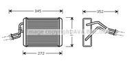Ava fd6317_радиатор печки! ford transit 1.8-2.4di