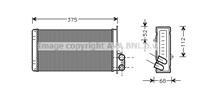 AVA RT6226_радиатор печки ! Renault MasterII All