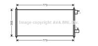 Конденсер FORD TRANSIT CONNECT 1.8/1.8TD 02-