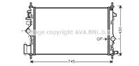 Радиатор системы охлаждения OPEL: INSIGNIA 2.0 CDTI 08-, INSIGNIA SPORTS TOURER 2.0 CDTI 08-, INSIGN