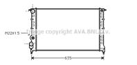 Ava rt2149_радиатор системы охлаждения! без ac re