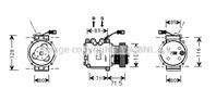 Компрессор кондиционера honda: civic ii shuttle (ee) 1.4 i 16v (ee1)/1.5 i 16v (ee2)/1.6 4x4/1.6 i 1