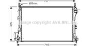 Радиатор opel vectra 2.2 02- / saab 9-3 2.0 02-