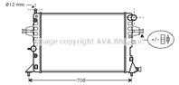 Ava ola2254_=ns63246a=gr13901=vl732549 [1300196] !радиатор opel astra 1.4-1.8 16v акпп 98&gt c ac