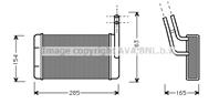 AVA FD6163_радиатор печки! Ford Transit 1.6-2.5D/TD 89-94