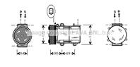 Компрессор кондиционера FORD: MAVERICK 3.0 V6 24V